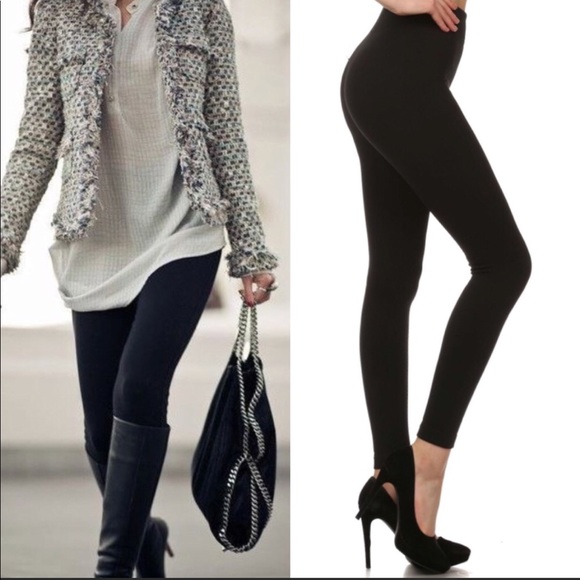  High waisted black leggings - Picture 2 of 3